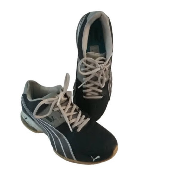 Puma Black Gray Running Sneakers - Picture 1 of 4